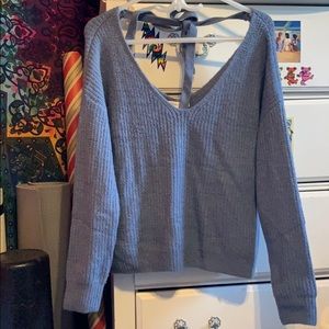 Blue Sweater Top